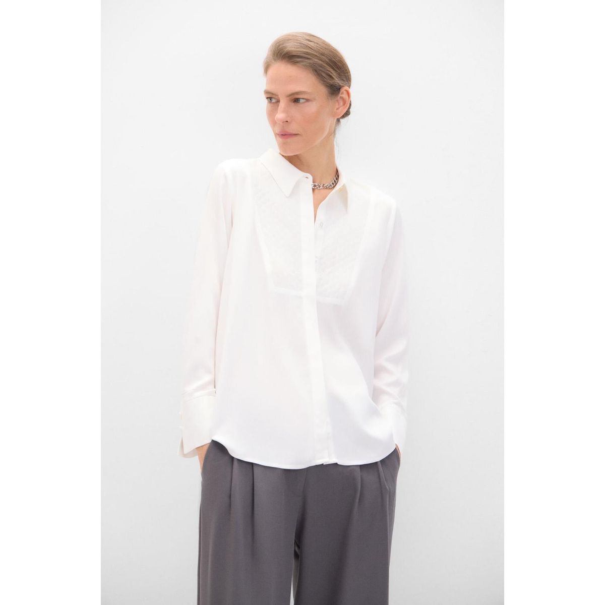 CORTEFIEL - Blusa Manga Larga Casual Mujer Cortefiel