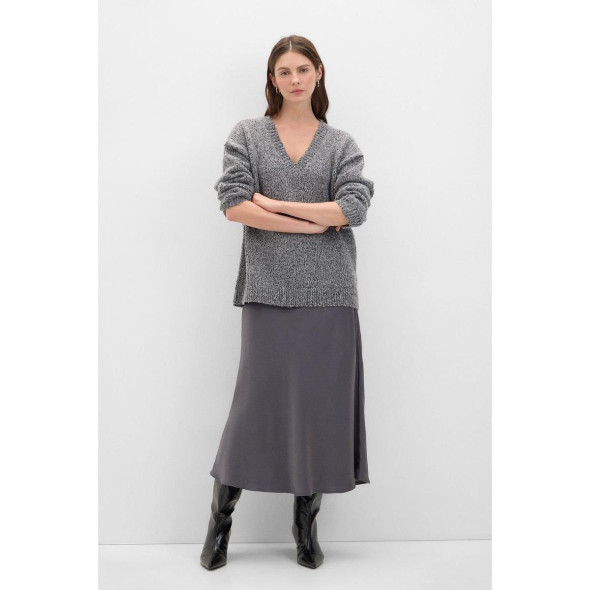 CORTEFIEL - Falda Larga Casual Mujer Cortefiel