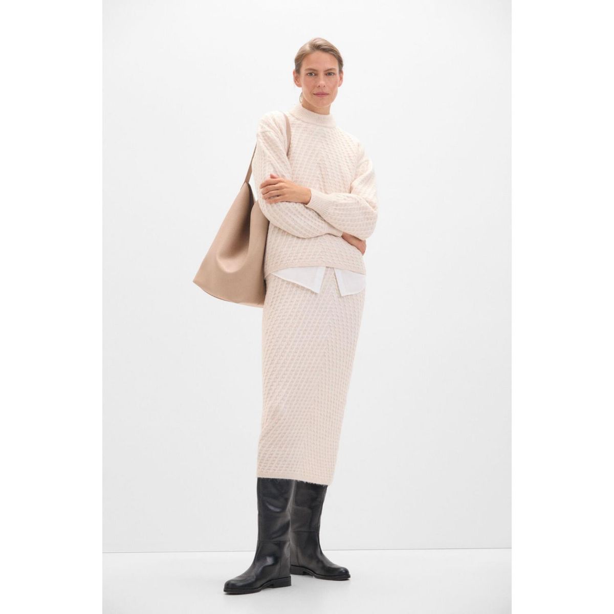 CORTEFIEL - Falda Larga Casual Mujer Cortefiel