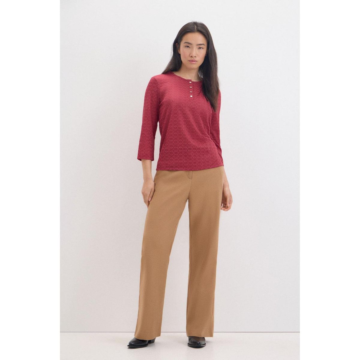 CORTEFIEL - Polo Manga Larga Casual Mujer Cortefiel