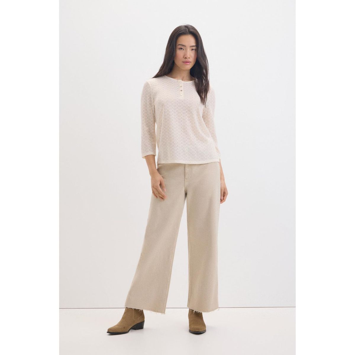 CORTEFIEL - Polo Manga Larga Casual Mujer Cortefiel