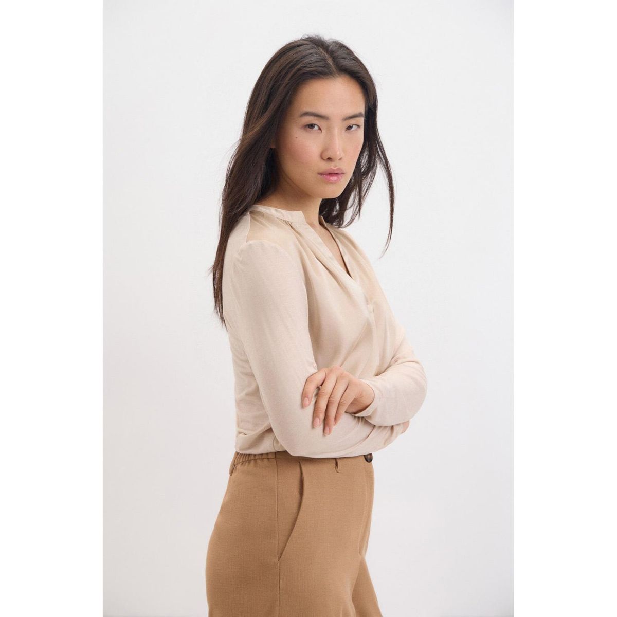 CORTEFIEL - Polo Manga Larga Casual Mujer Cortefiel