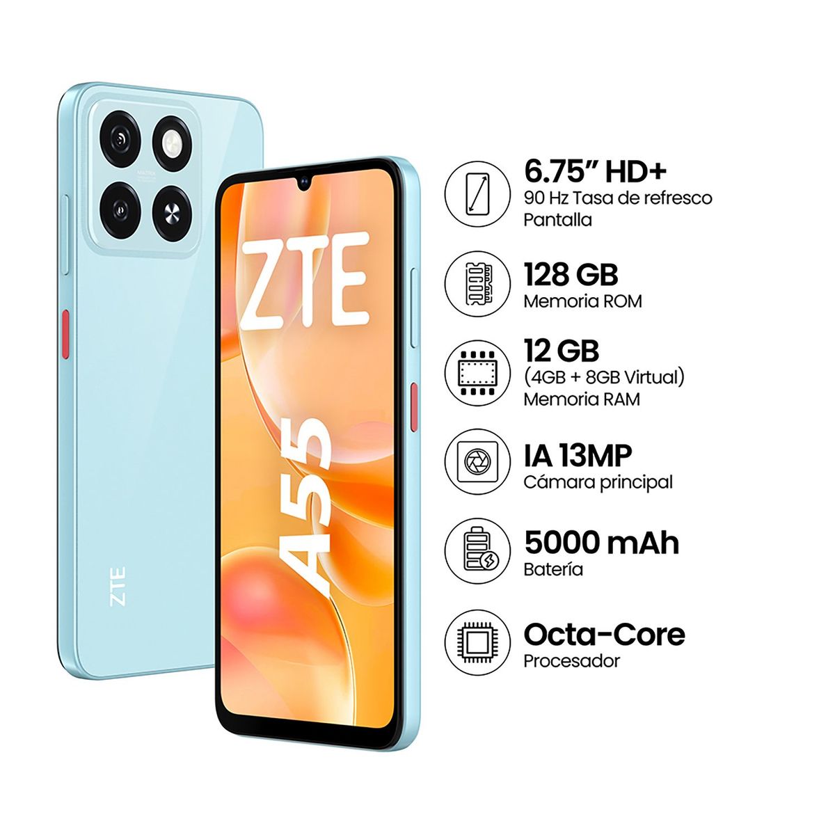 ZTE - Celular A55 4GB 128GB