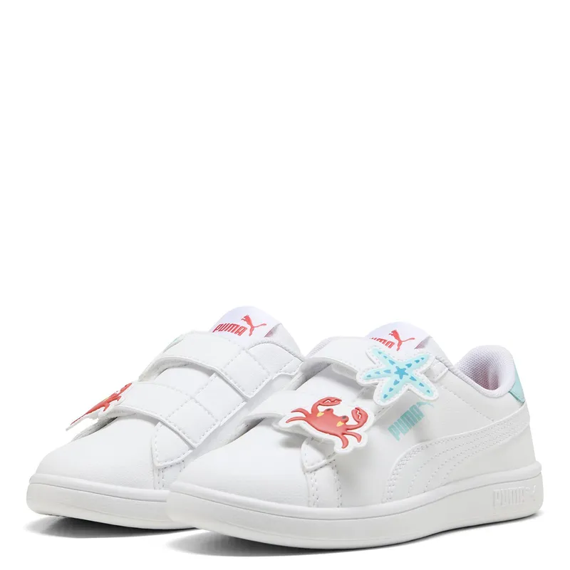 PUMA - Zapatillas Urbanas Smash 3.0 Badges V Ps Niño