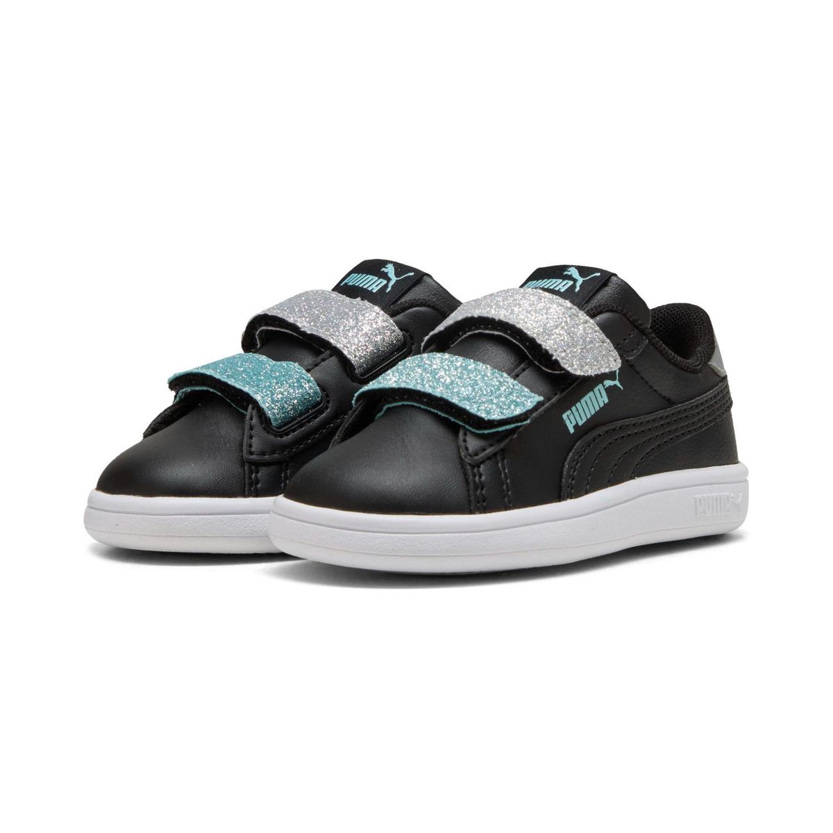 PUMA - Zapatillas Urbanas Smash 3.0 L Glitter Velcro V Inf Niña