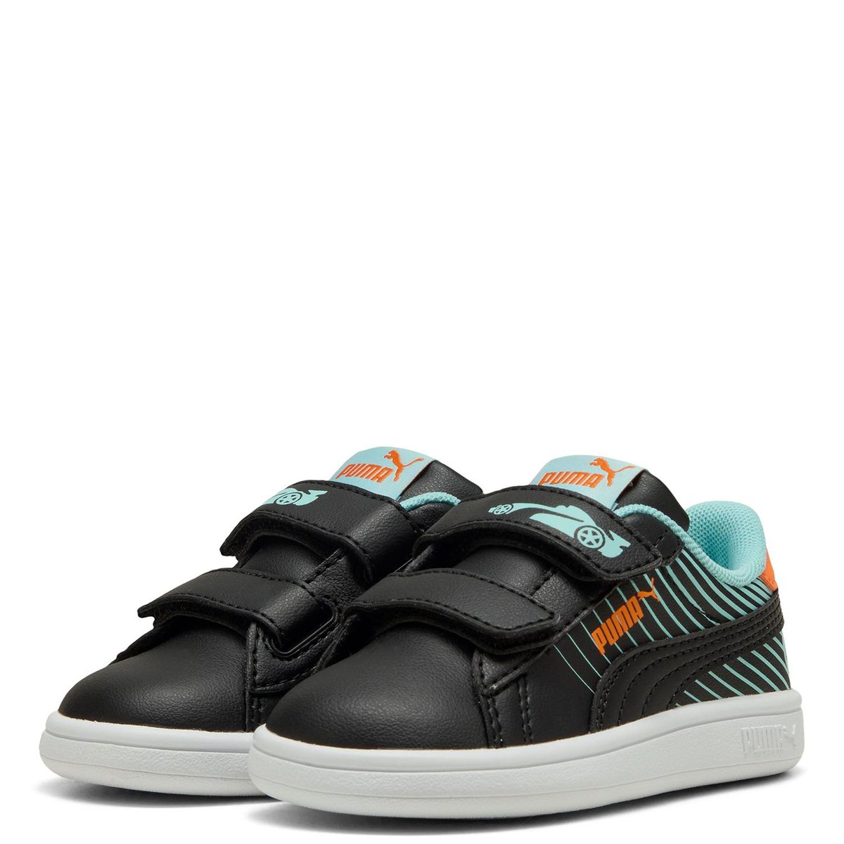 PUMA - Zapatillas Urbanas Smash 3.0 Poised 2 Race V Inf Niño