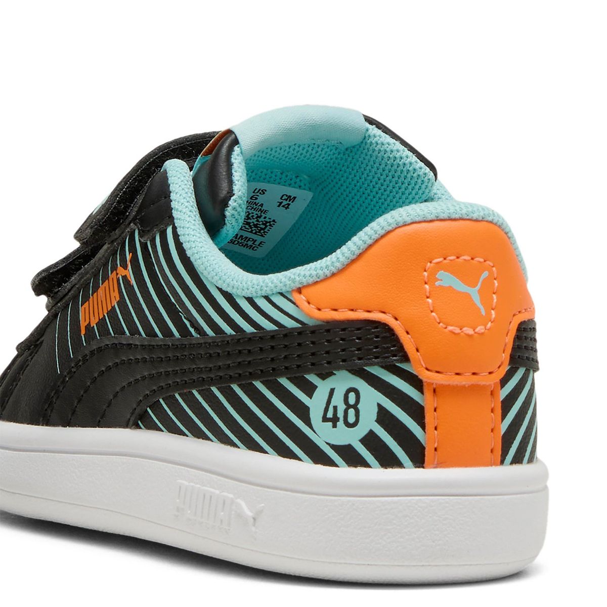 PUMA - Zapatillas Urbanas Smash 3.0 Poised 2 Race V Inf Niño