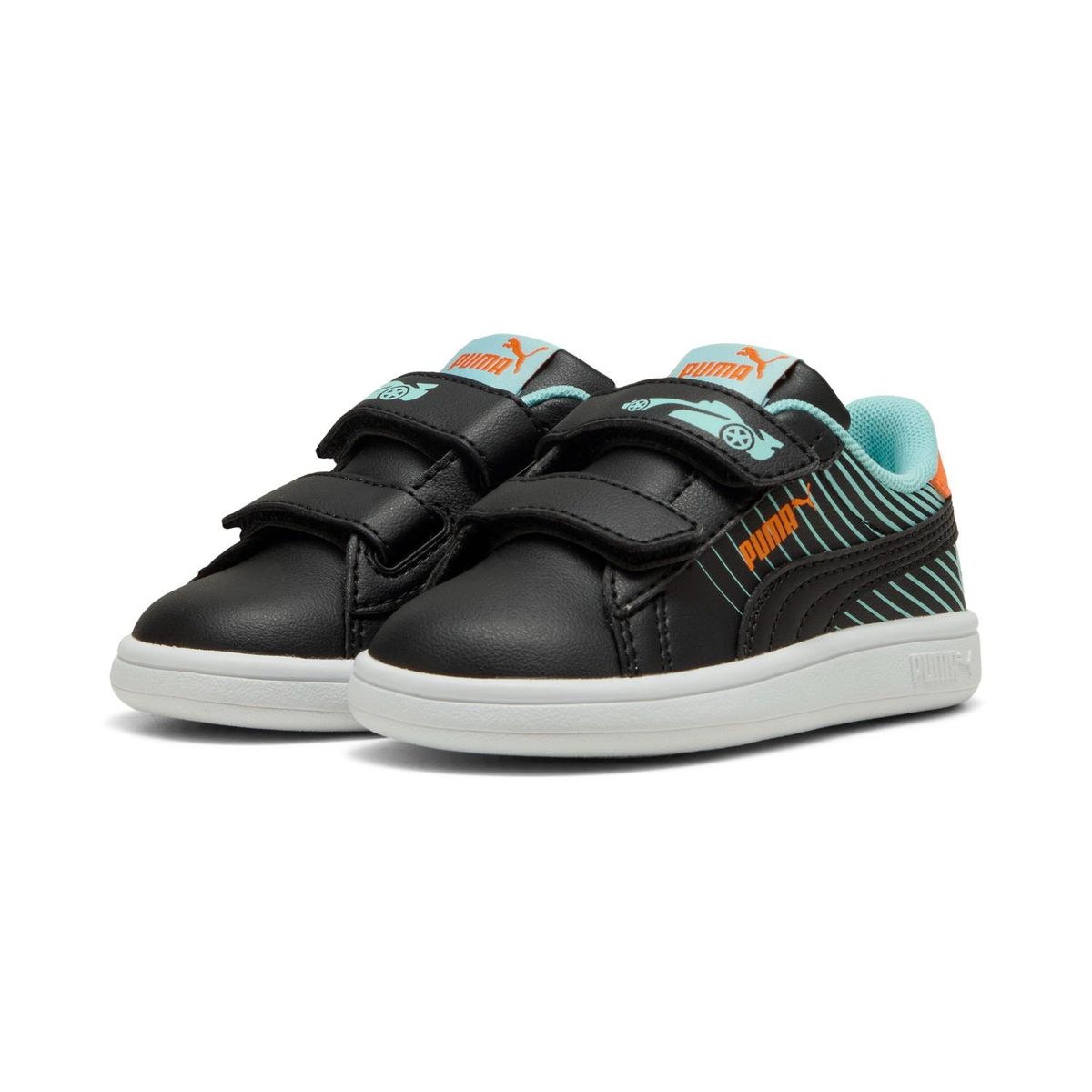 PUMA - Zapatillas Urbanas Smash 3.0 Poised 2 Race V Inf Niño