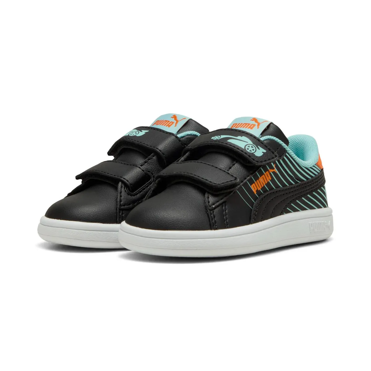 PUMA - Zapatillas Urbanas Smash 3.0 Poised 2 Race V Inf Niño