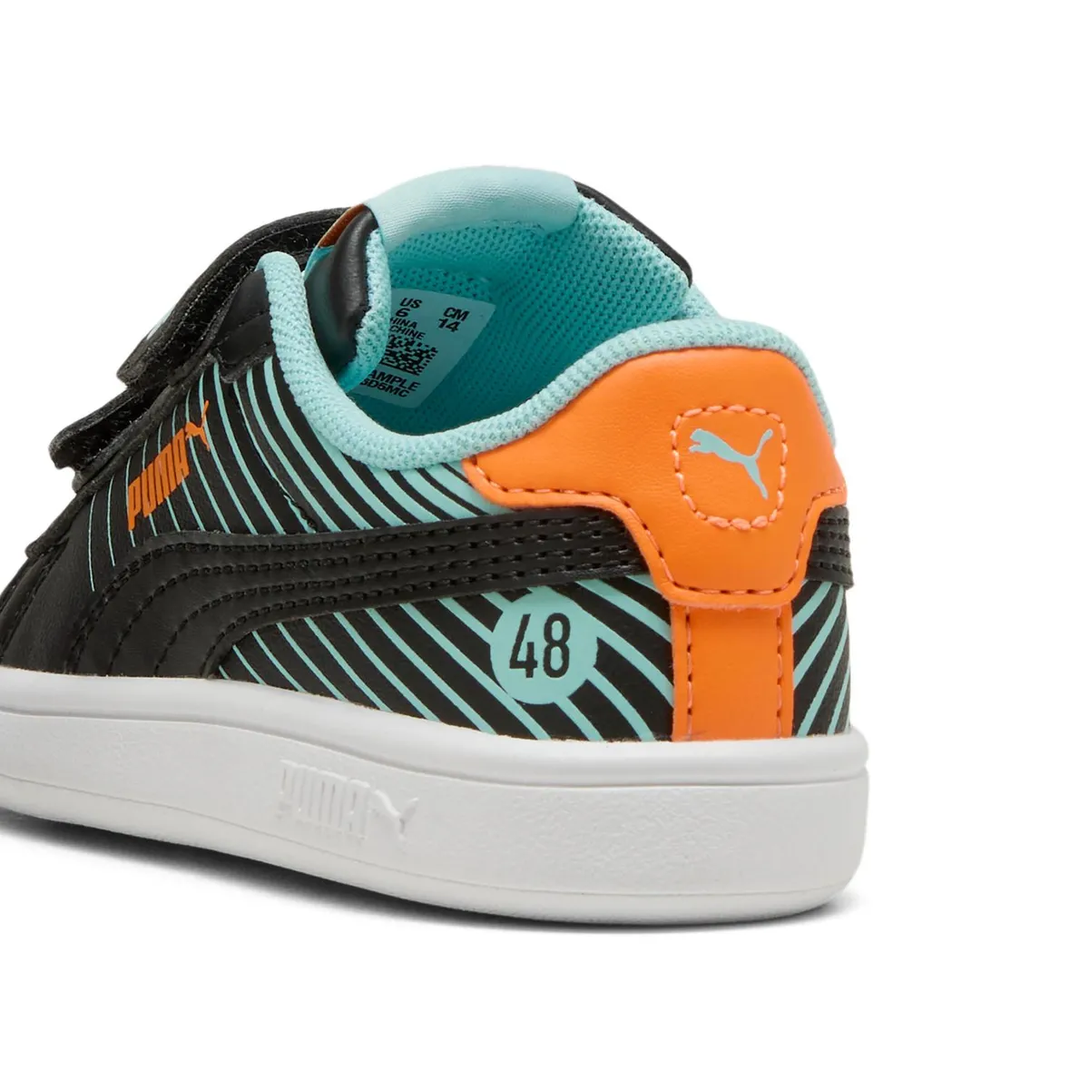 PUMA - Zapatillas Urbanas Smash 3.0 Poised 2 Race V Inf Niño