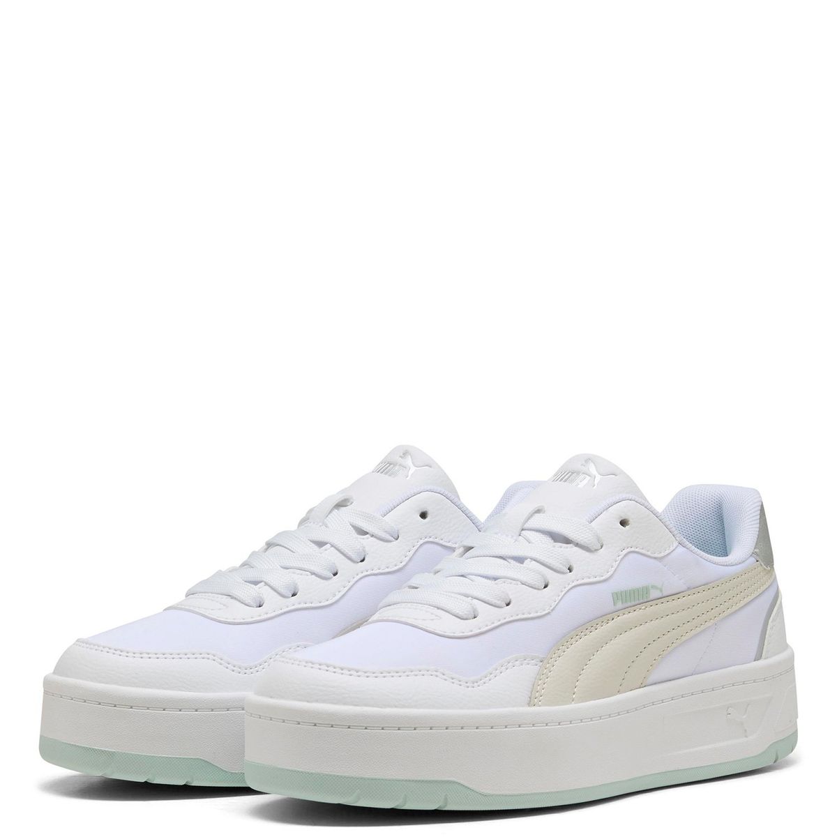 PUMA - Zapatillas Urbanas Court Lally Skye Aqua Metallics Mujer
