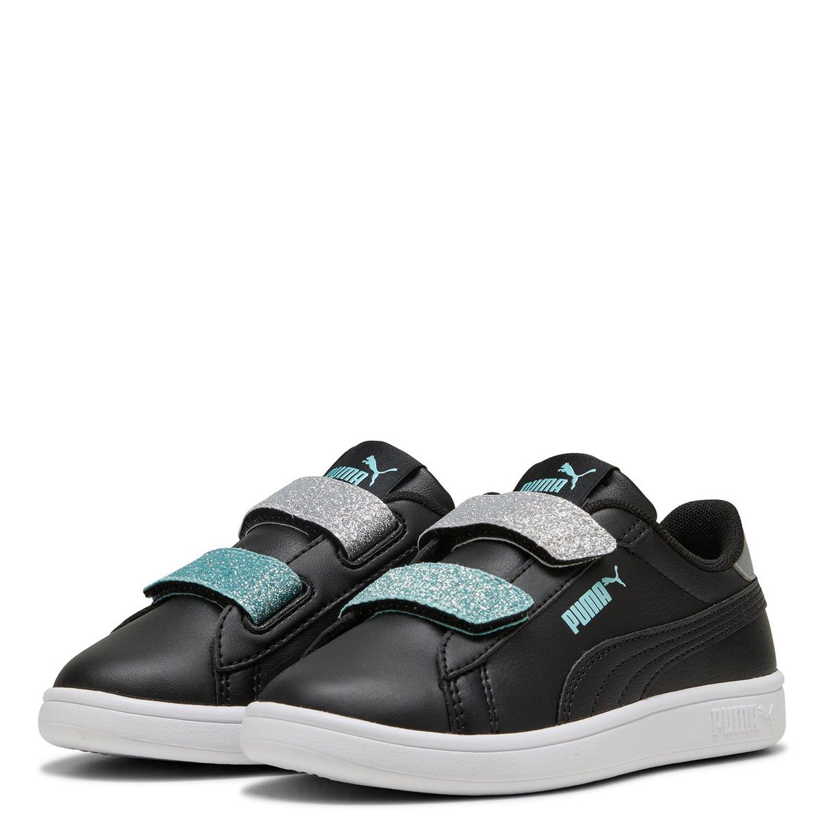 PUMA - Zapatillas Urbanas Smash 3.0 L Glitter Velcro V Ps Niña