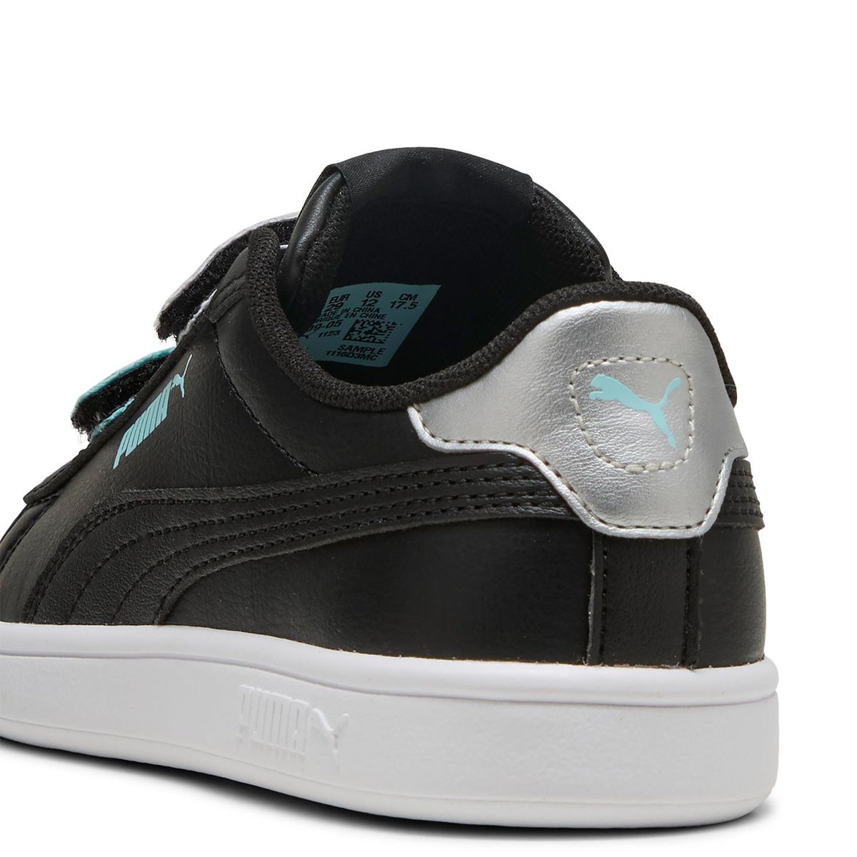 PUMA - Zapatillas Urbanas Smash 3.0 L Glitter Velcro V Ps Niña