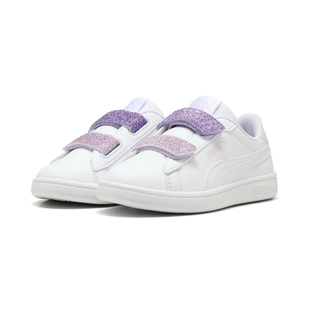 PUMA - Zapatillas Urbanas Smash 3.0 L Glitter Velcro V Ps Niño