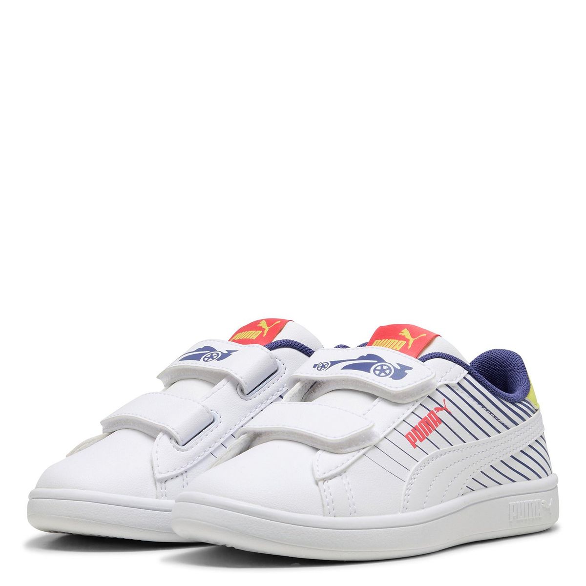 PUMA - Zapatillas Urbanas Smash 3.0 Poised 2 Race V Ps Niña