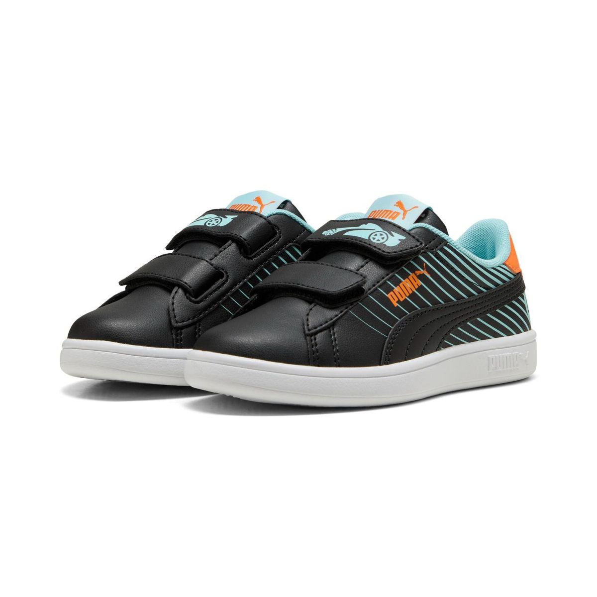 PUMA - Zapatillas Urbanas Smash 3.0 Poised 2 Race V Ps Niño