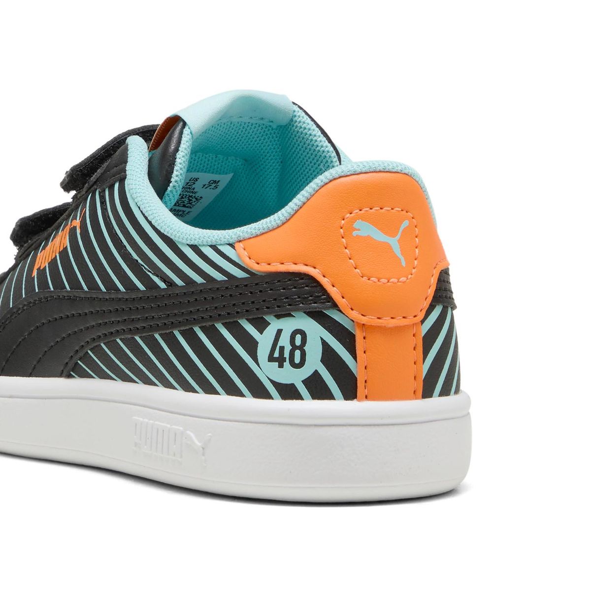 PUMA - Zapatillas Urbanas Smash 3.0 Poised 2 Race V Ps Niño