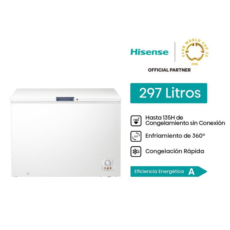 HISENSE - Congeladora 297l Hisense Ft1n297newb