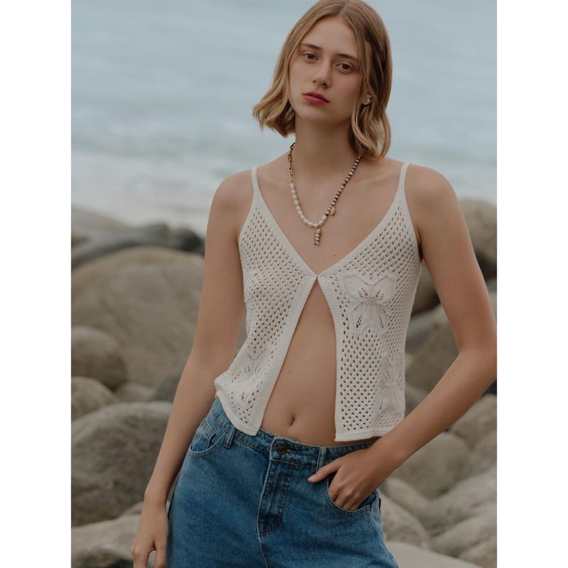 SYBILLA - Polo Sin Mangas Casual Mujer Sybilla