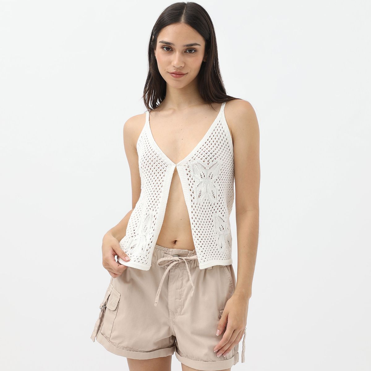 SYBILLA - Polo Sin Mangas Casual Mujer Sybilla