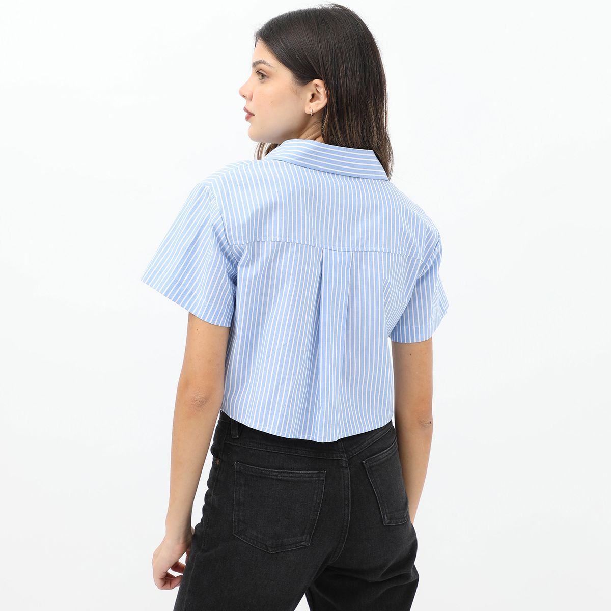 SYBILLA - Blusa Manga Corta Casual Mujer Sybilla