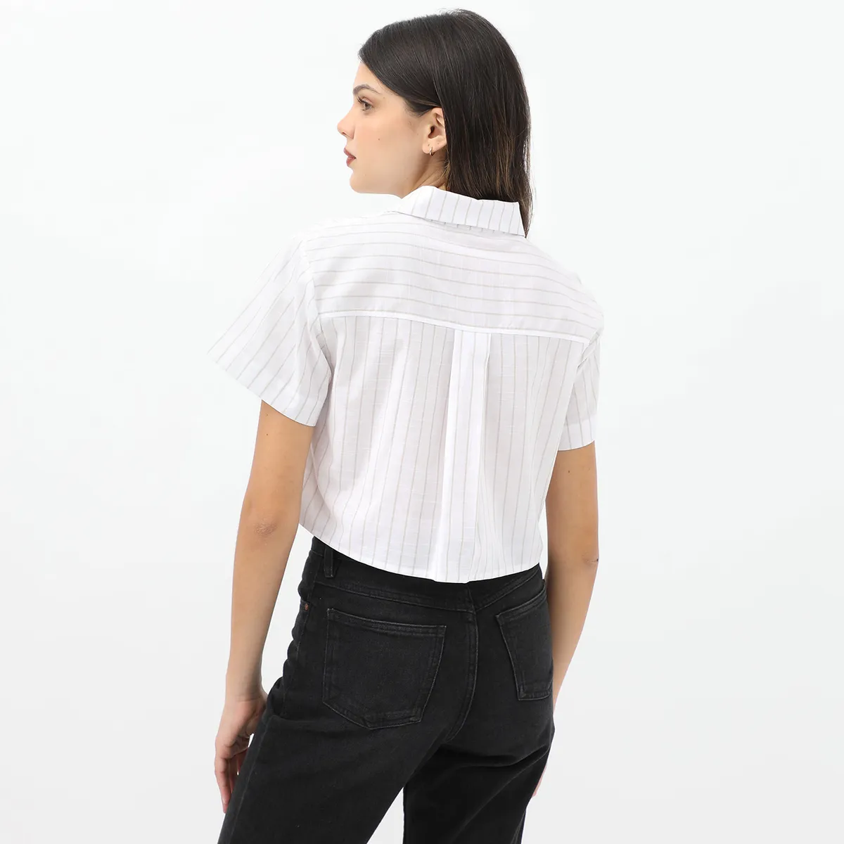 SYBILLA - Blusa Manga Corta Casual Mujer Sybilla