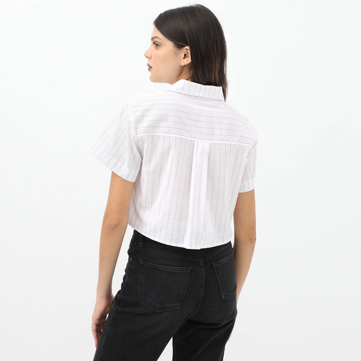 SYBILLA - Blusa Manga Corta Casual Mujer Sybilla