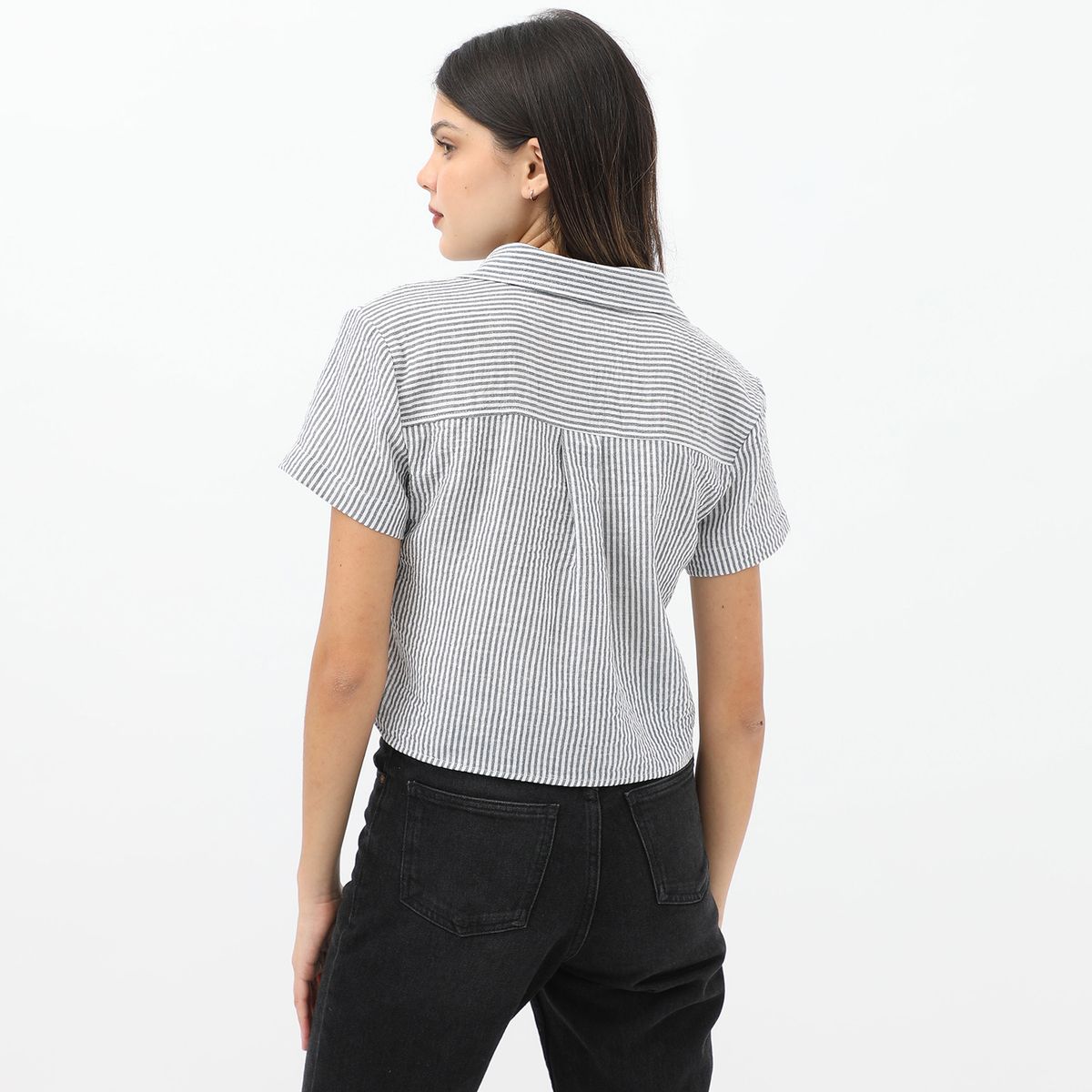 SYBILLA - Blusa Manga Corta Casual Mujer Sybilla