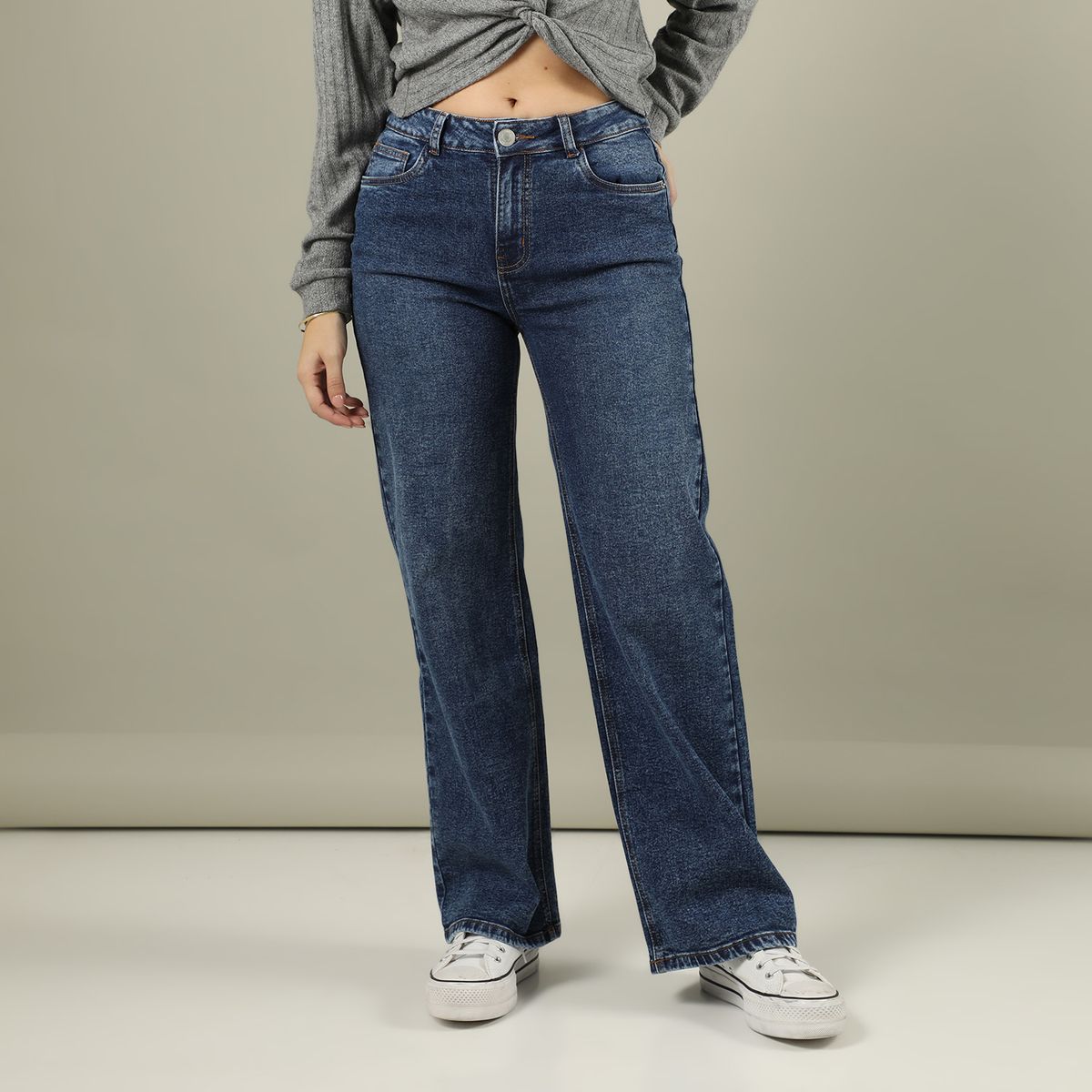 DENIMLAB - Jean Wide Algodón Mujer Denimlab