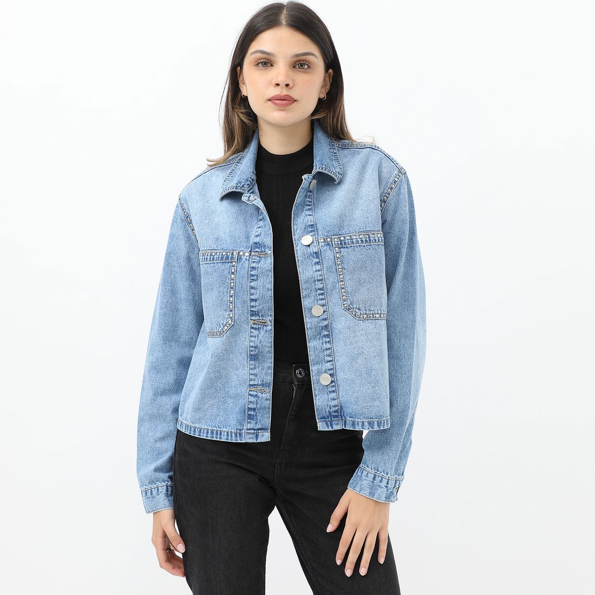 SYBILLA - Sobrecamisa Algodón Casual Mujer Sybilla