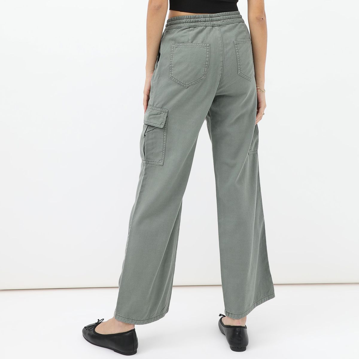 SYBILLA - Pantalón Algodón Casual Mujer Sybilla