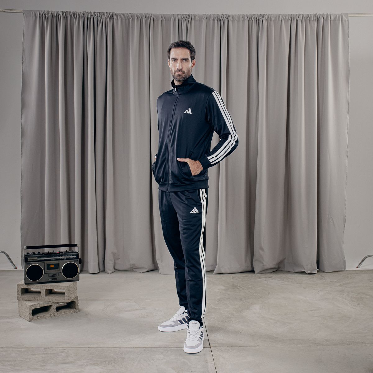 ADIDAS - Buzo Deportivo Hombre Adidas 3 Rayas Seasonals