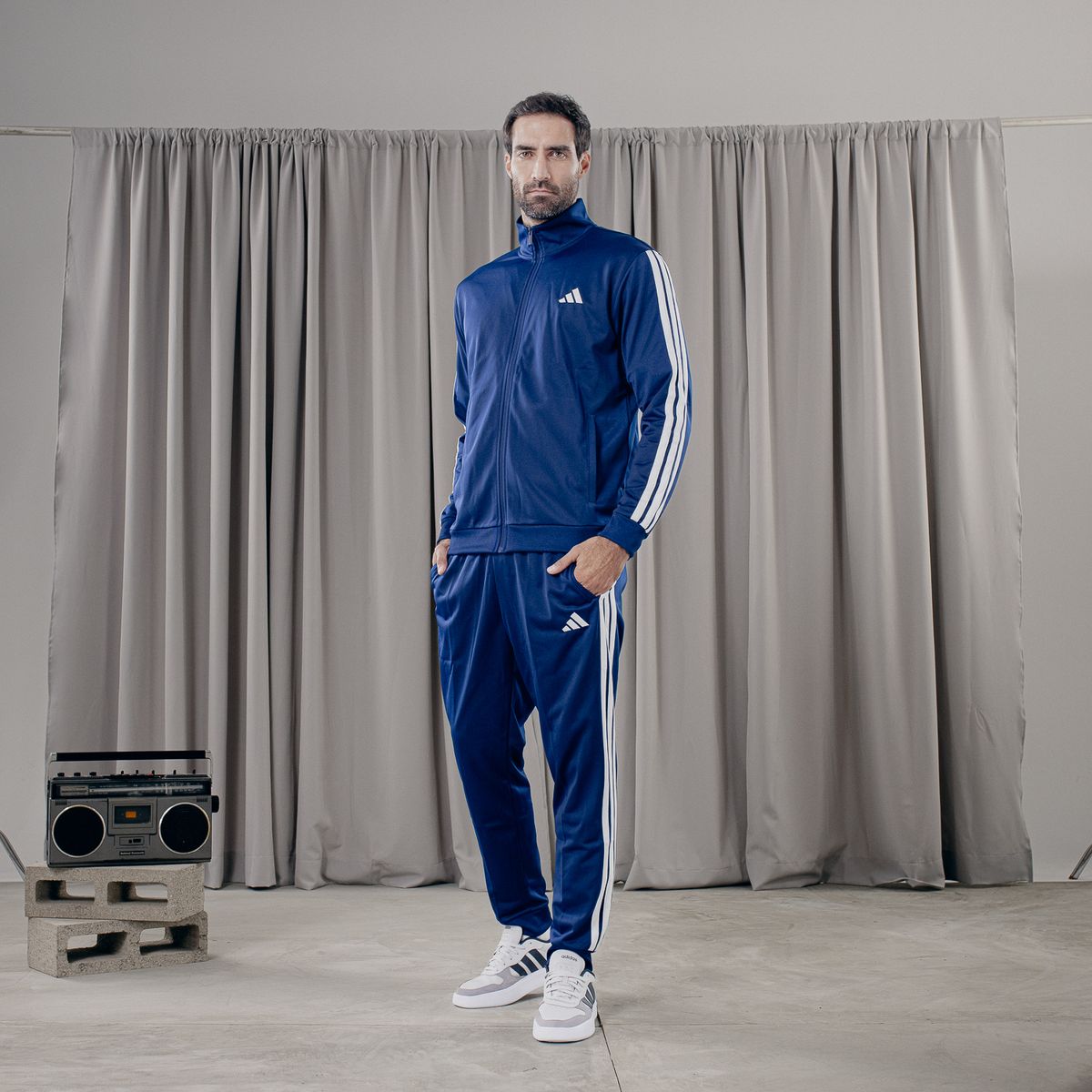 ADIDAS - Buzo Deportivo Hombre Adidas 3 Rayas Seasonals