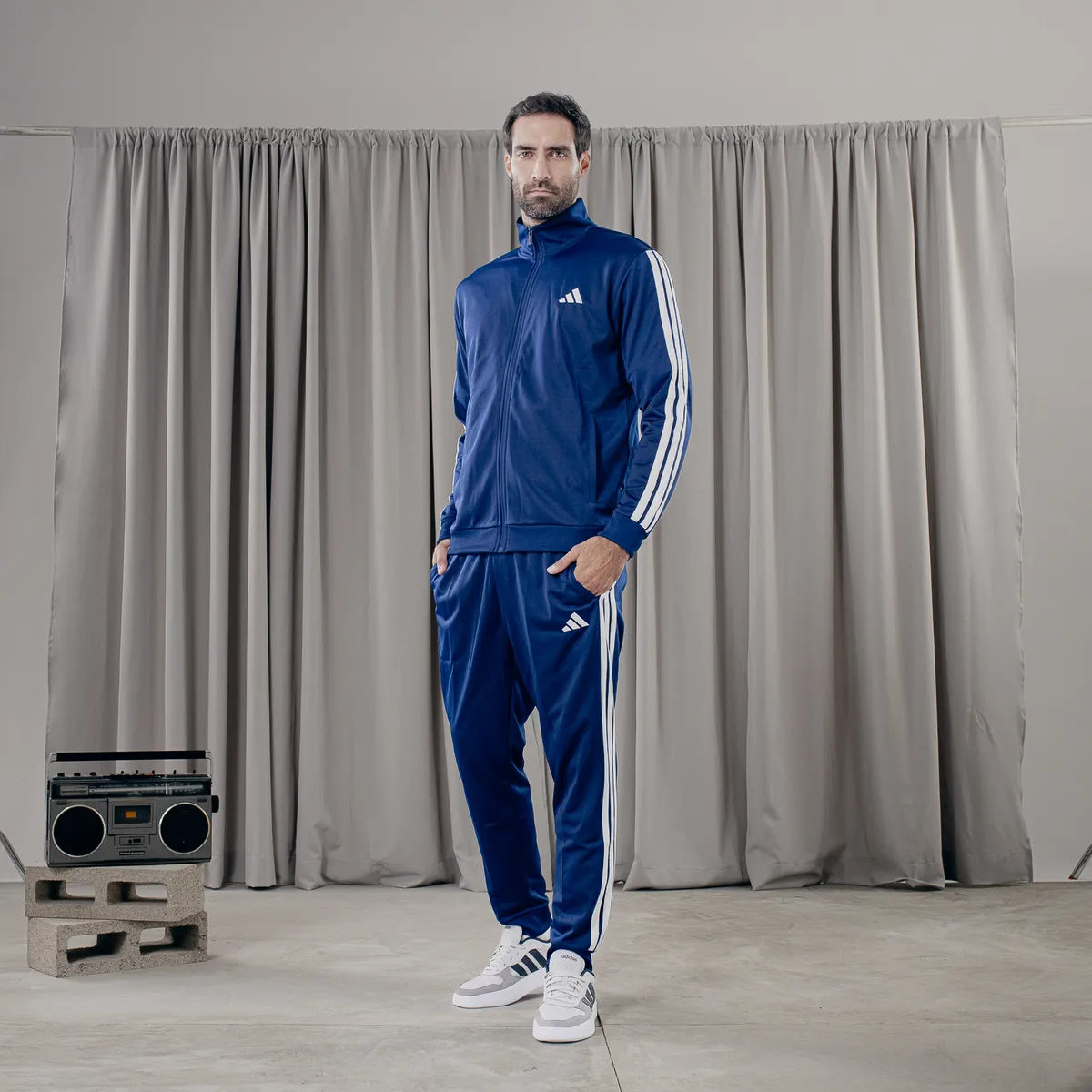 ADIDAS - Buzo Deportivo Hombre Adidas 3 Rayas Seasonals