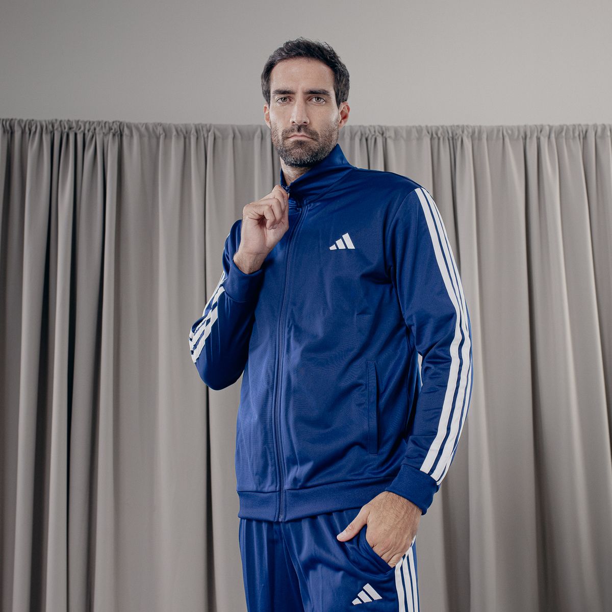 ADIDAS - Buzo Deportivo Hombre Adidas 3 Rayas Seasonals