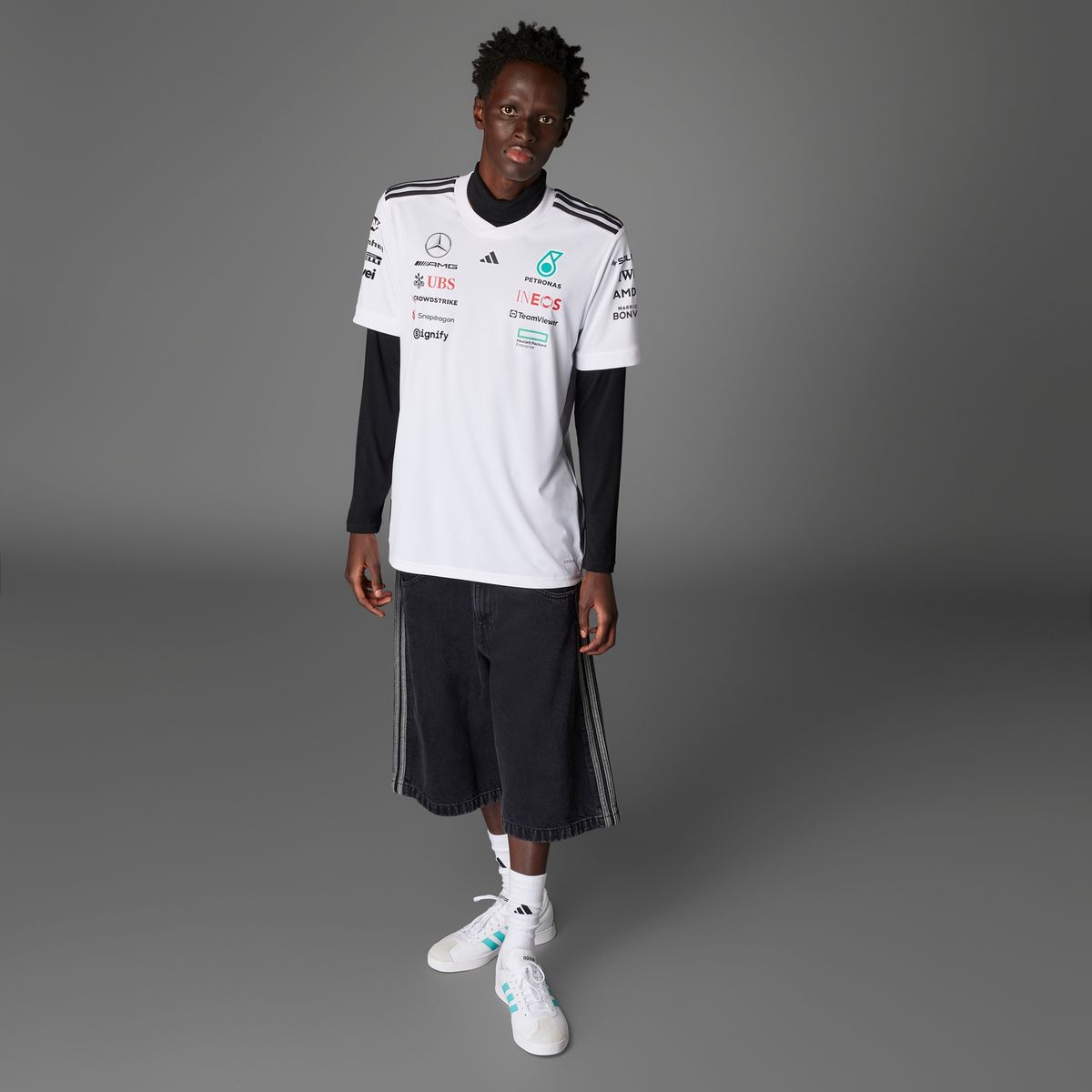 ADIDAS - Polo Casual Hombre Adidas Mercedes F1 Team