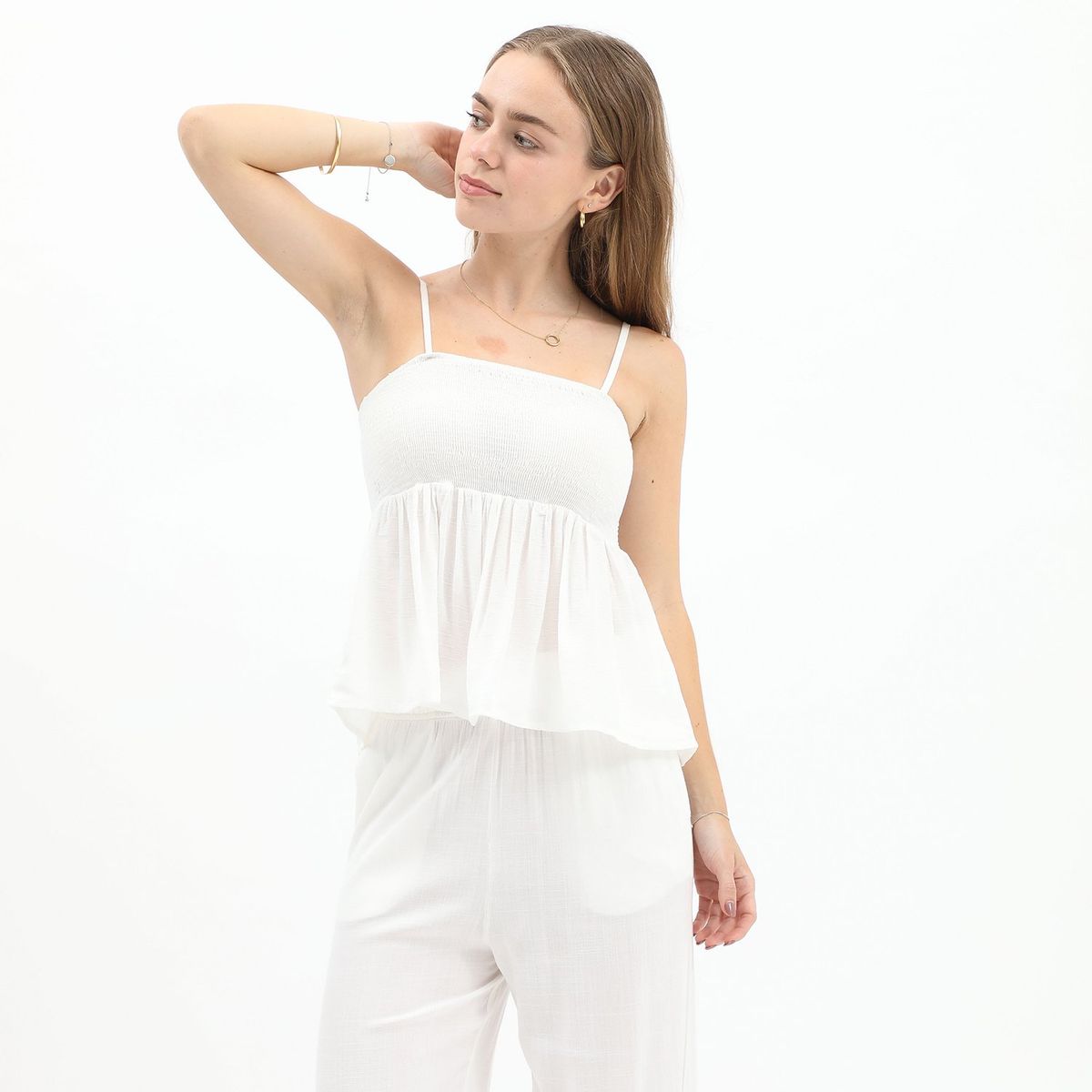 AMERICAN ABBEY - Blusa Sin Mangas Casual Mujer American Abbey