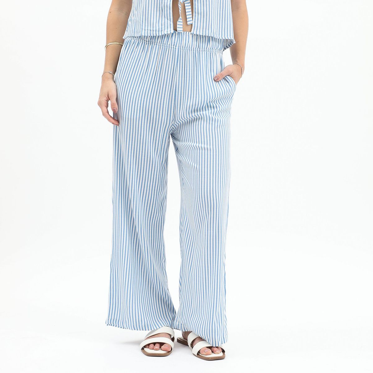 AMERICAN ABBEY - Pantalón Palazzo Casual Mujer American Abbey