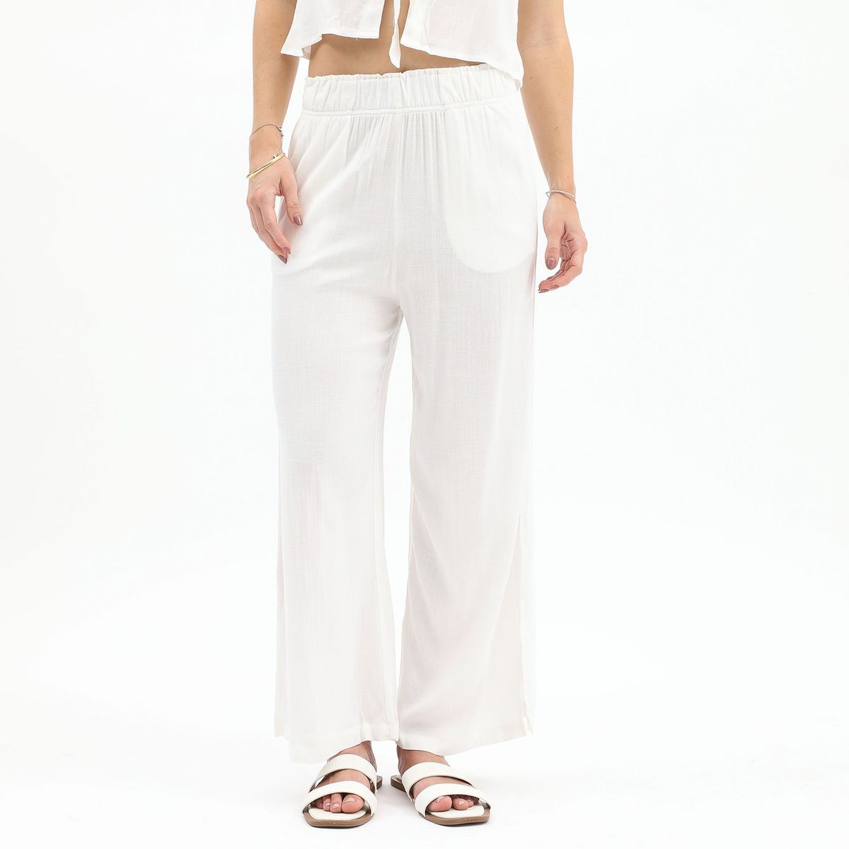 AMERICAN ABBEY - Pantalón Palazzo Casual Mujer American Abbey
