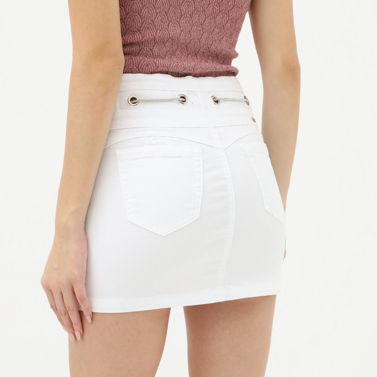 MOSSIMO - Falda Corta Algodón Mujer Mossimo