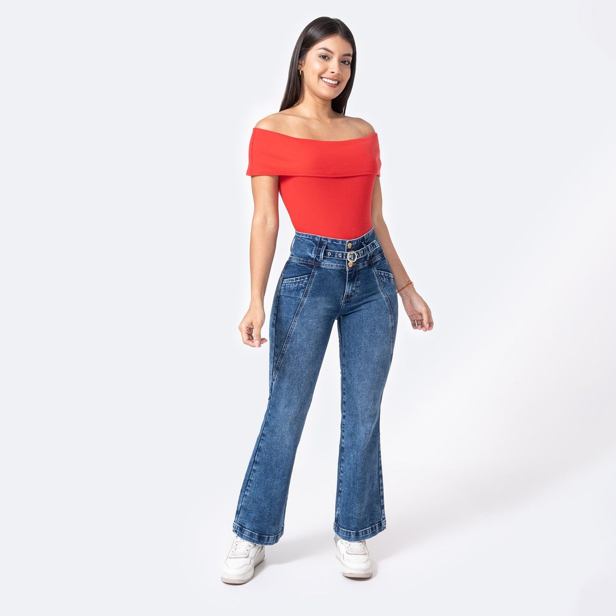 PIONIER - Jean Flare Algodón Mujer Pionier