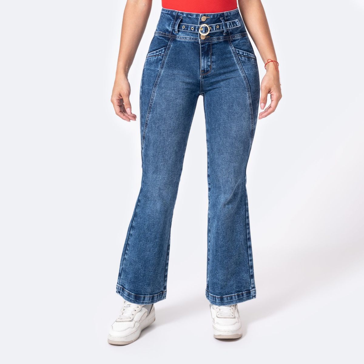 PIONIER - Jean Flare Algodón Mujer Pionier