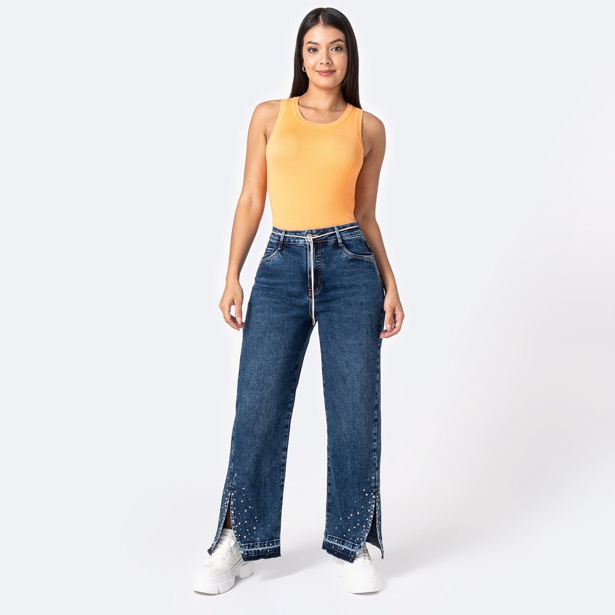 PIONIER - Jean Wide Algodón Mujer Pionier