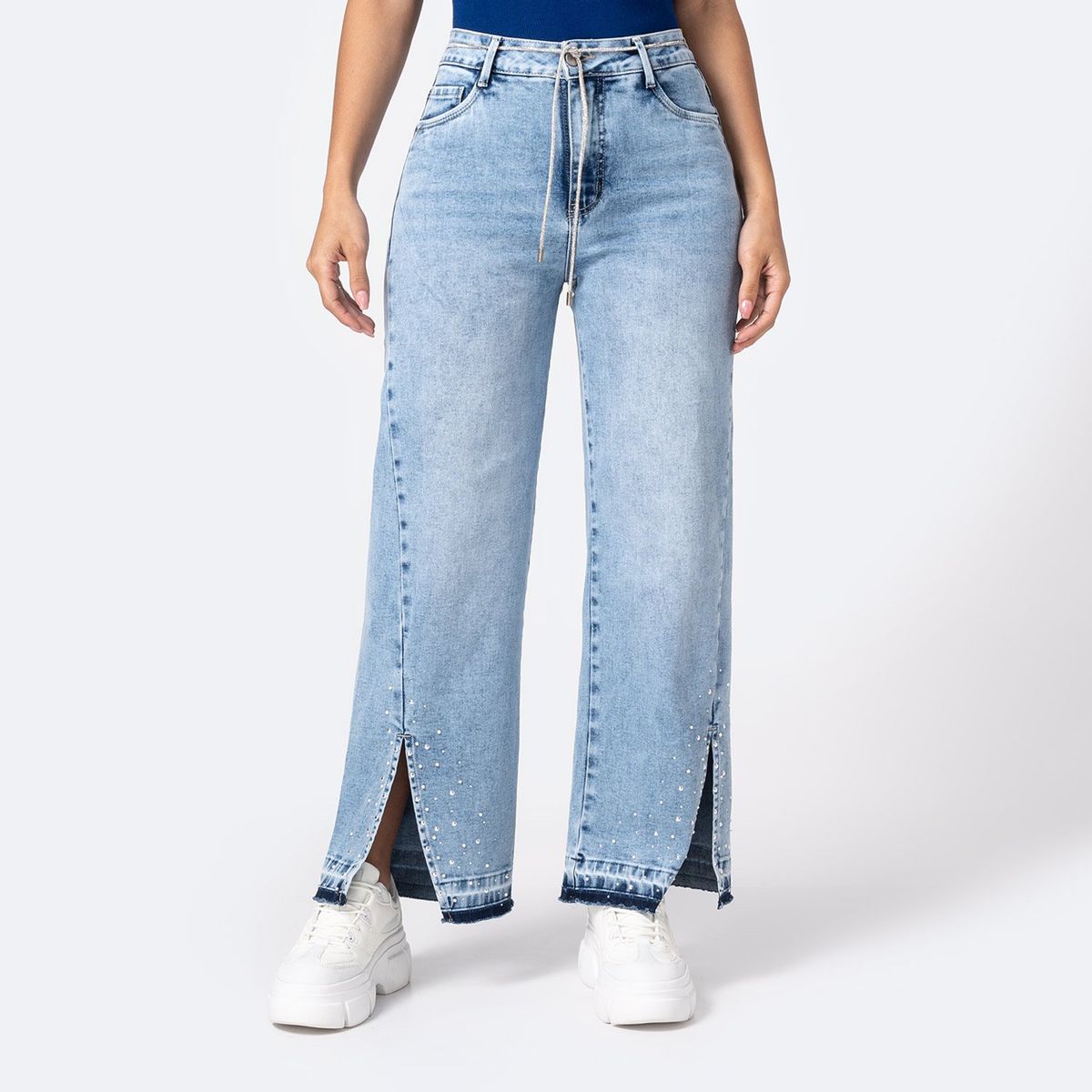 PIONIER - Jean Wide Algodón Mujer Pionier