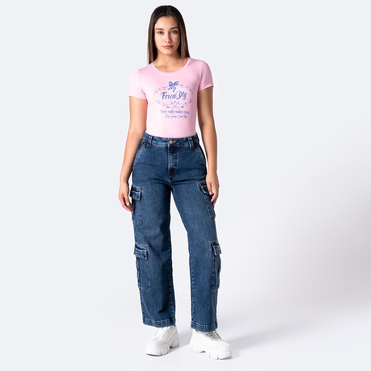 PIONIER - Jean Wide Algodón Mujer Pionier