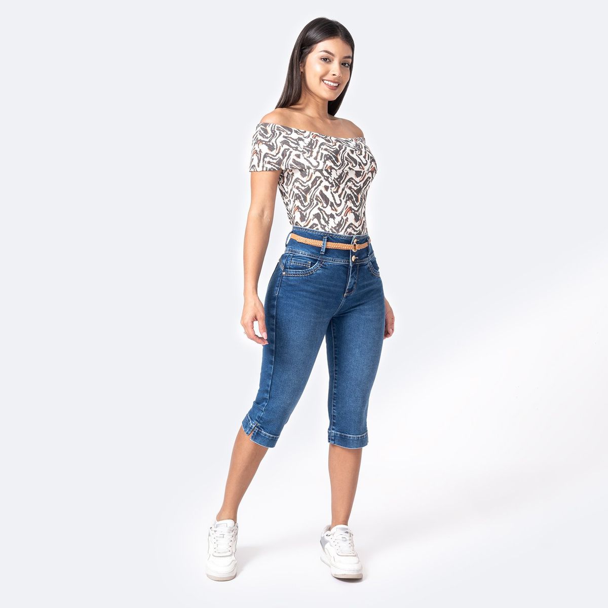 PIONIER - Jean Cropped Algodón Mujer Pionier