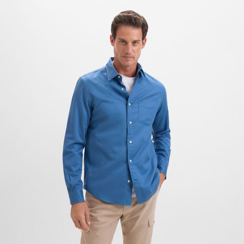 CORTEFIEL - Camisa Manga Larga Hombre Cortefiel 