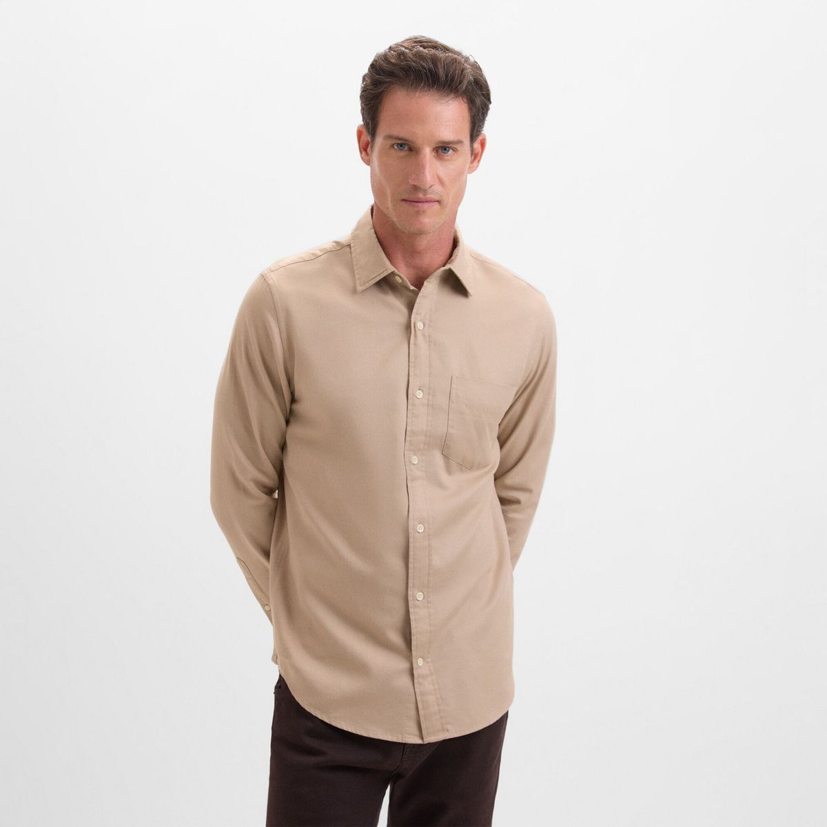 CORTEFIEL - Camisa Manga Larga Hombre Cortefiel 