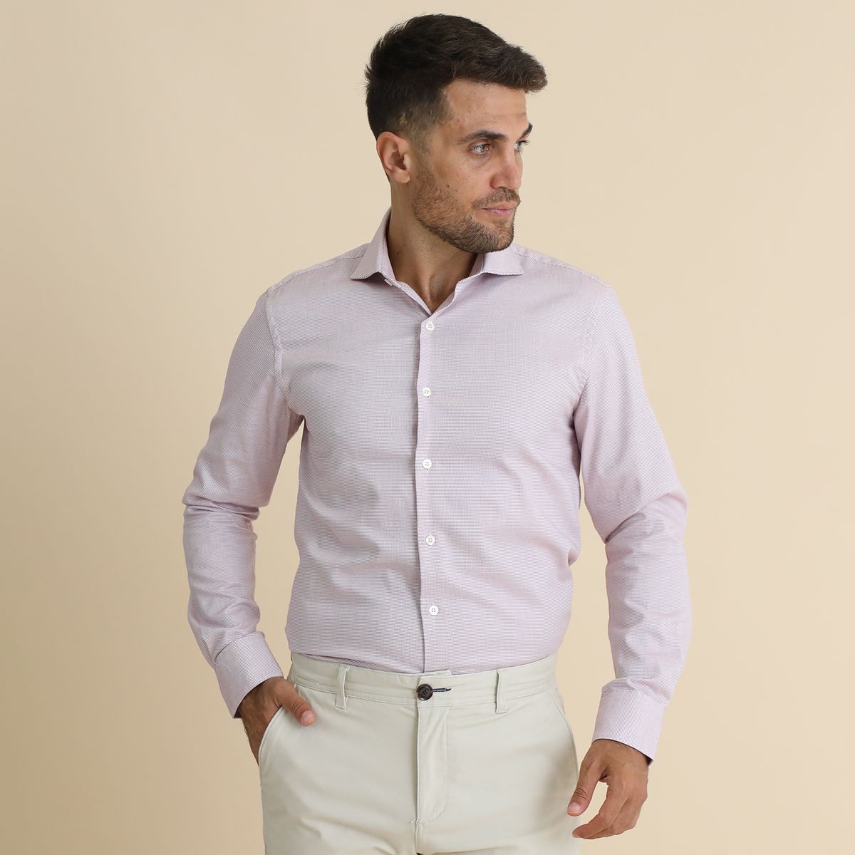 CORTEFIEL - Camisa Manga Larga Hombre Cortefiel.