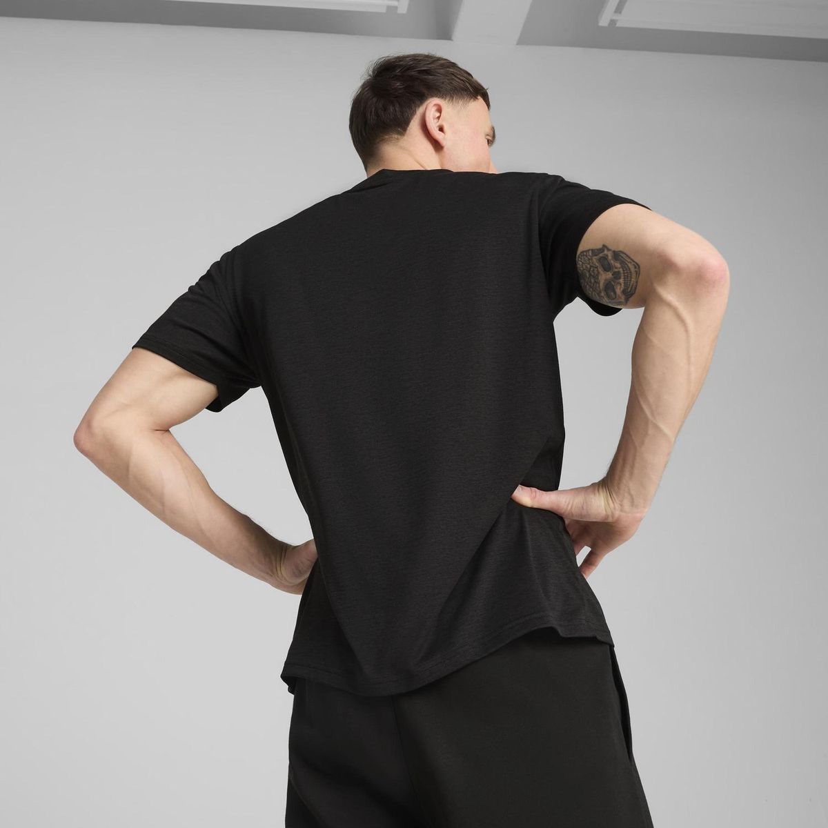 PUMA - Polo Deportivo Hombre M Tad Essentials Heather Left Chest Logo Tee